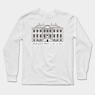 Sketch Drawing of Netherfield Park Pride and Prejudice Long Sleeve T-Shirt